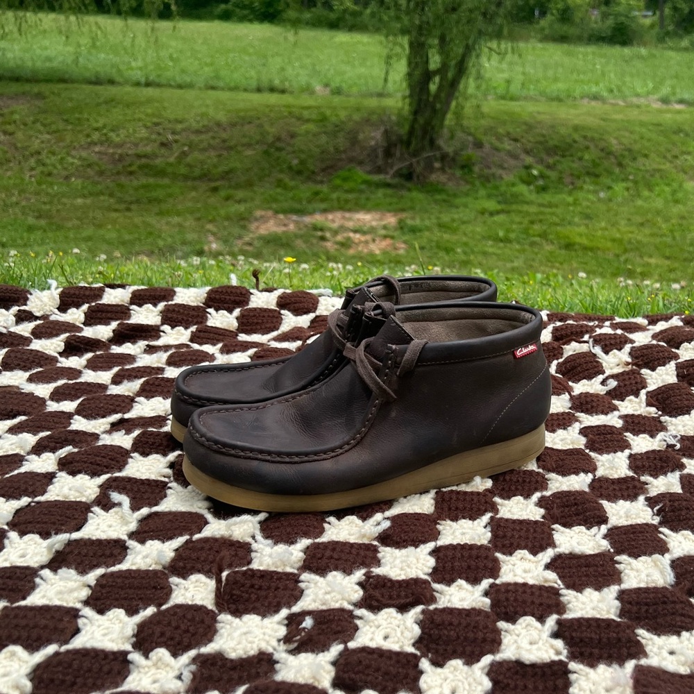 Clarks Wallabies leather and beeswax